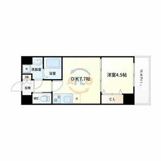 MSR新大阪南【4階】の間取り