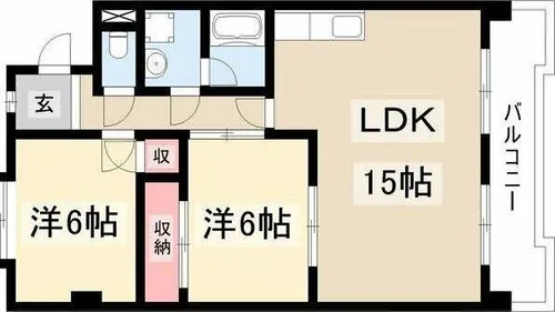 サンモール原【2階】の間取り