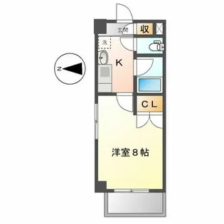 レージュ松原【4階】の間取り