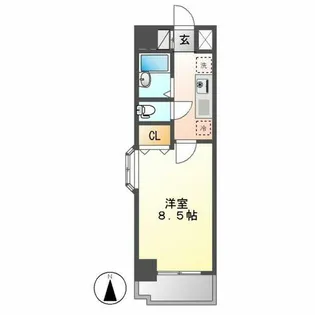 ウェステリア西大須【909号室】の間取り