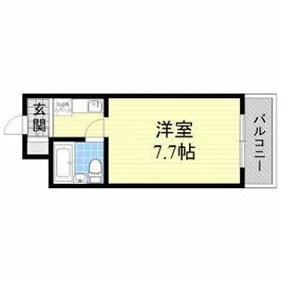 スチューデント平野【8階】の間取り