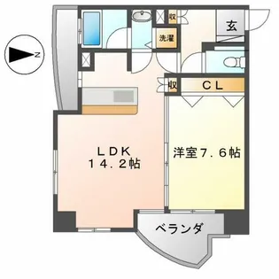 プロシード金山2【705号室】の間取り