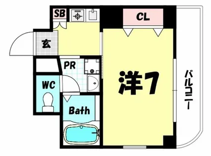 エスポワール三ノ宮パートII【2階】の間取り