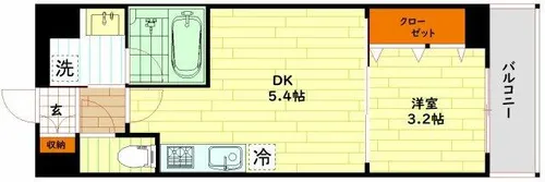 La CASA 京橋【1階】の間取り