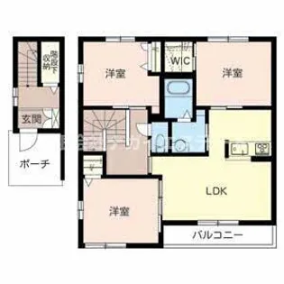 加東市下滝野(クレスティークA)【201号室】の間取り