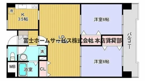 Saint Glay Abiko【3階】の間取り