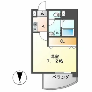 アスティ千種【204号室】の間取り