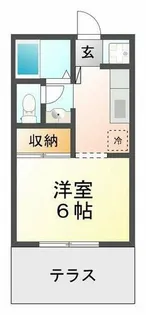 定防ハイツ【2階】の間取り