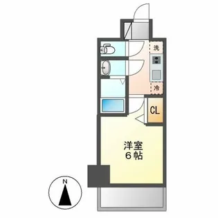 ディアレイシャス名古屋浄心【1303号室】の間取り