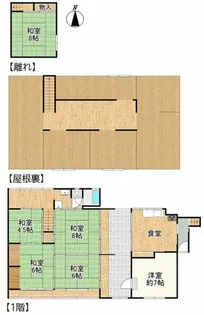 大阪府南河内郡太子町大字山田【一戸建】の間取り