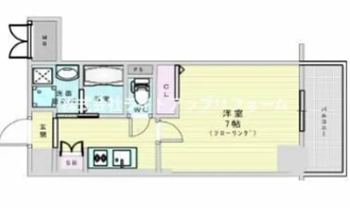 ロイスグラン神戸下沢通【7階】の間取り