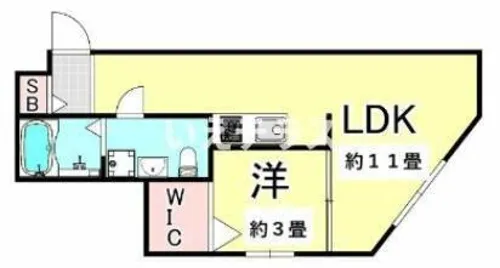 FlowerGarden KOBE【1階】の間取り