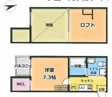 プレジャー神戸【1階】の間取り