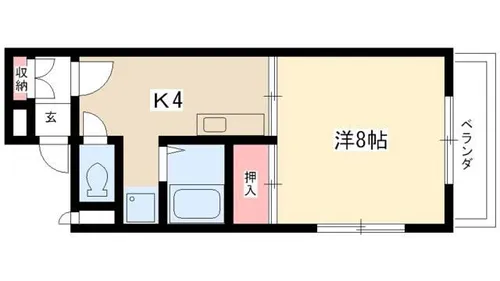 CASA GRAZIA【4E号室】の間取り