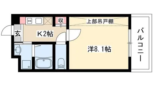 アビタシオン名駅南【602号室】の間取り