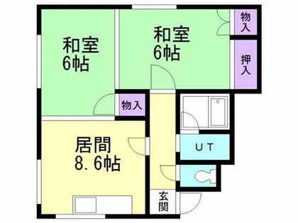 グリーンハイツ【1階】の間取り