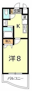 メゾングレース野洲【210号室】の間取り