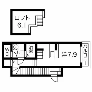 アイビス浅間町【1階】の間取り
