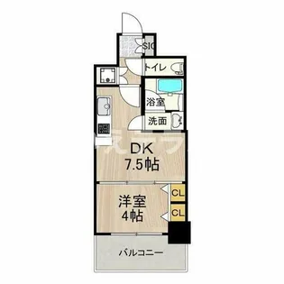 プレジオ神戸WEST【8階】の間取り
