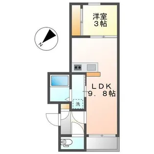 REGALEST山王【201号室】の間取り