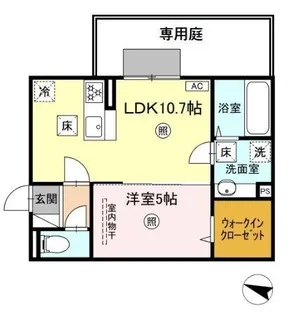 MER行事 A【105号室】の間取り