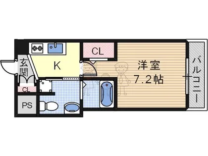 ラシーヌ天王寺町南【10階】の間取り