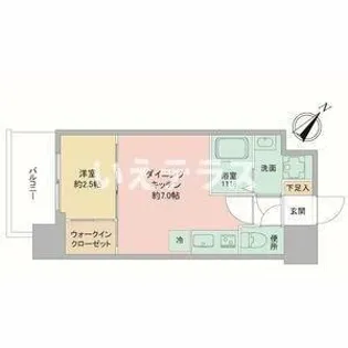 プレリスNEO神戸湊川公園ヴェルト【5階】の間取り