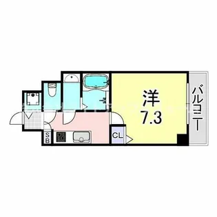 レジデンス神戸レガーロ【5階】の間取り