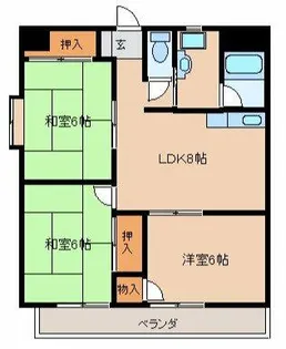 イーストハイツ高崎【501号室】の間取り