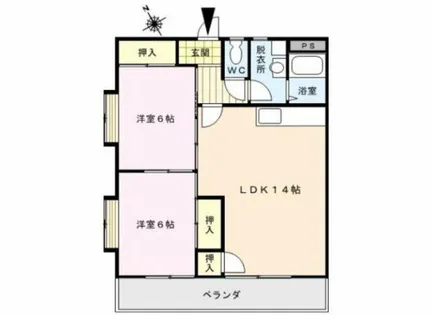 イーストハイツ高崎【503号室】の間取り