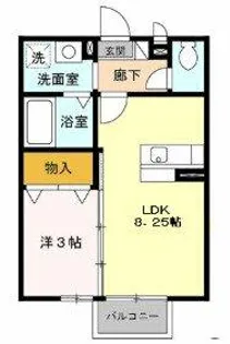 リーベ C棟【215号室】の間取り