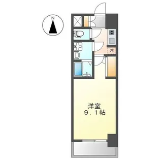 S-RESIDENCE名駅West【301号室】の間取り