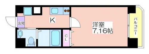 FDS Felice KOHAMA【601号室】の間取り