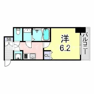 アドバンス神戸セラフィム【8階】の間取り