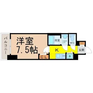 エスリード上前津テルツェ【13階】の間取り