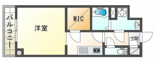 DITA Decoller海岸通【6階】の間取り