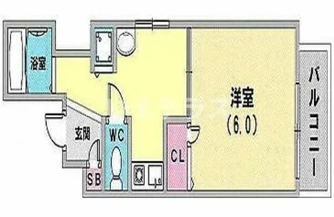 プレサンス神戸駅前【5階】の間取り