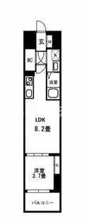 LIVIAZ KOBE LaMer【4階】の間取り