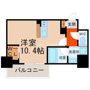 ハーモニーレジデンス名古屋イースト【4階】の間取り