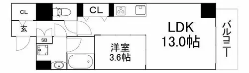 フェニックスコート【7階】の間取り