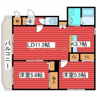 グランシャリオ【1階】の間取り