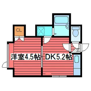 ビブレ月寒西Ⅱ【2階】の間取り
