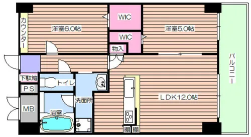 メゾントーワ【6階】の間取り