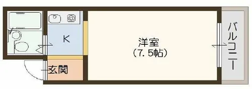 エスアイハイツ【504号室】の間取り