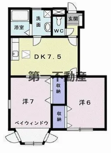 グリーンコート【1階】の間取り