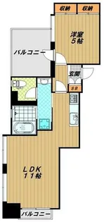 グランドシャトー板宿Ⅱ【9階】の間取り