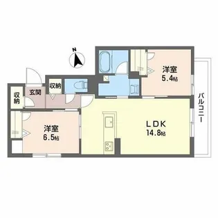 ラ カーサ 和【2階】の間取り