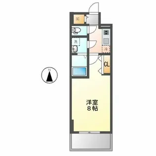 エスリード泉プライム【904号室】の間取り