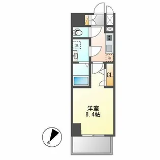 エスリード大曽根プレシャス【3階】の間取り