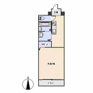 オレンジハウス(上六名)【4階】の間取り